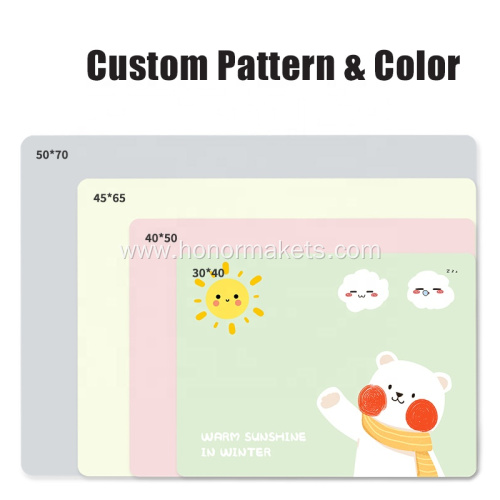 Silicone children's insulated non-slip lunch mat